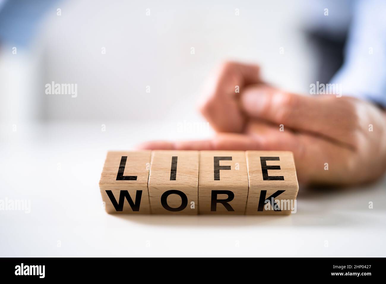 Work Life Balance Concept And Corporate Employment Care Stock Photo - Alamy