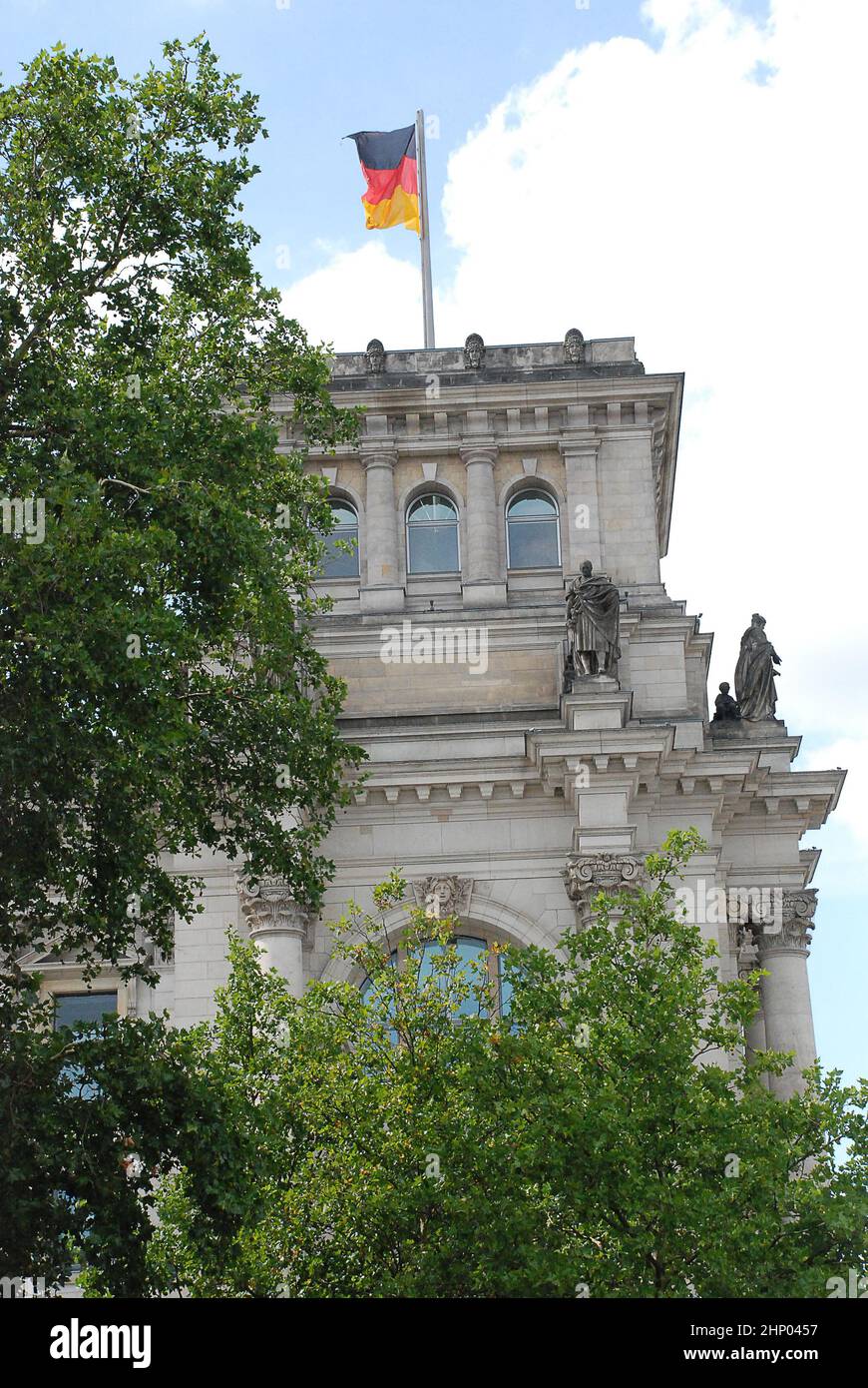 The Reichstag building in Berlin, Germany, meeting place of the German
