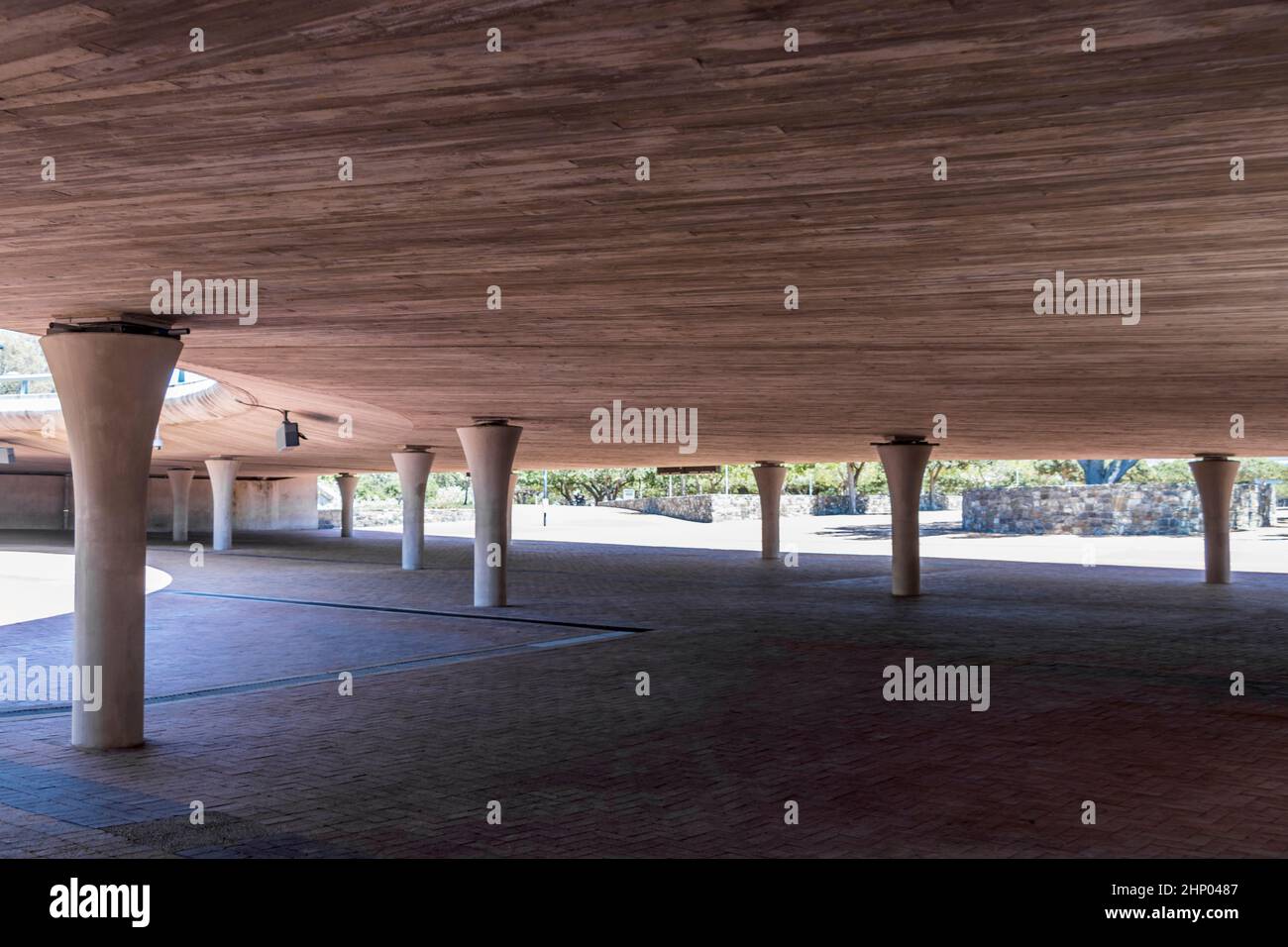 Under the Granger Bay Blvd roundabout at Cape Town Stadium in South Africa. Stock Photo