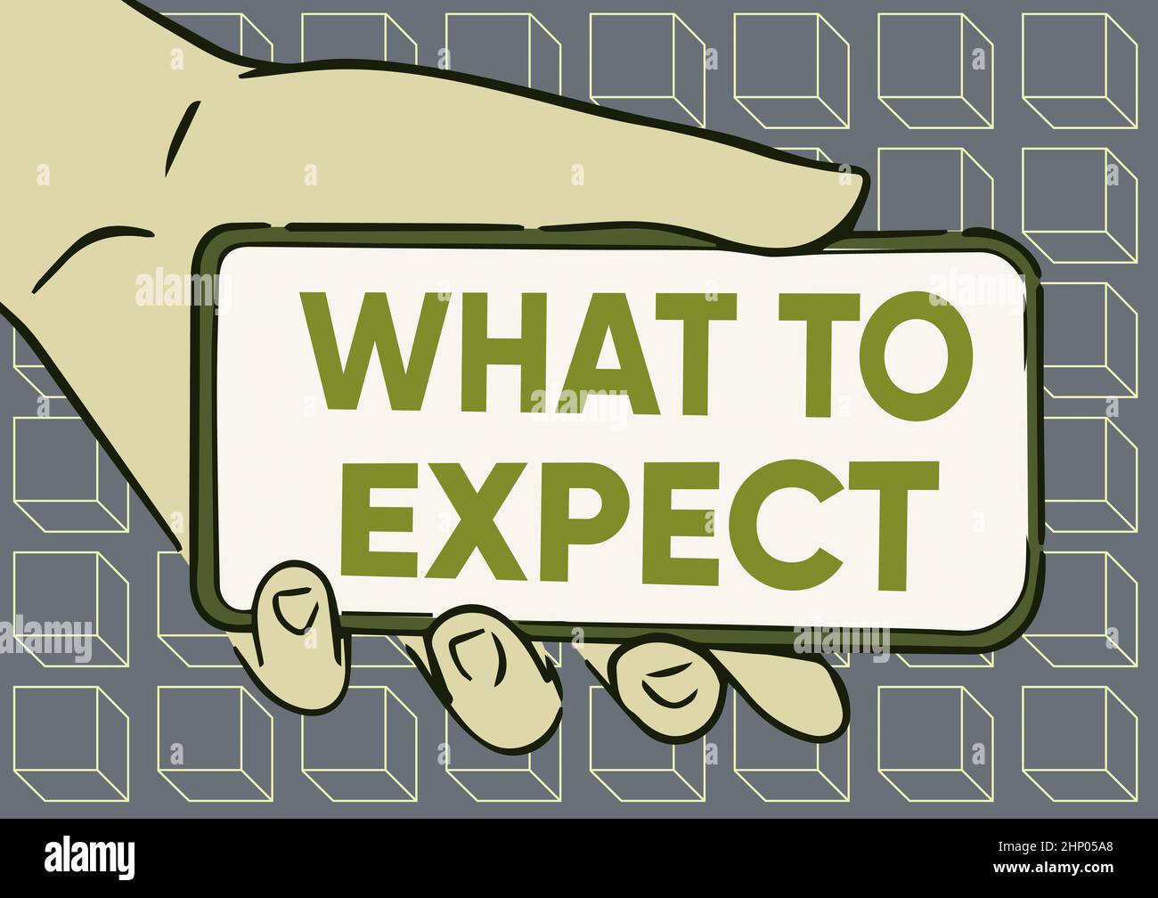 Expect A Text Handwriting text What To Expect, Business showcase asking about regard ...