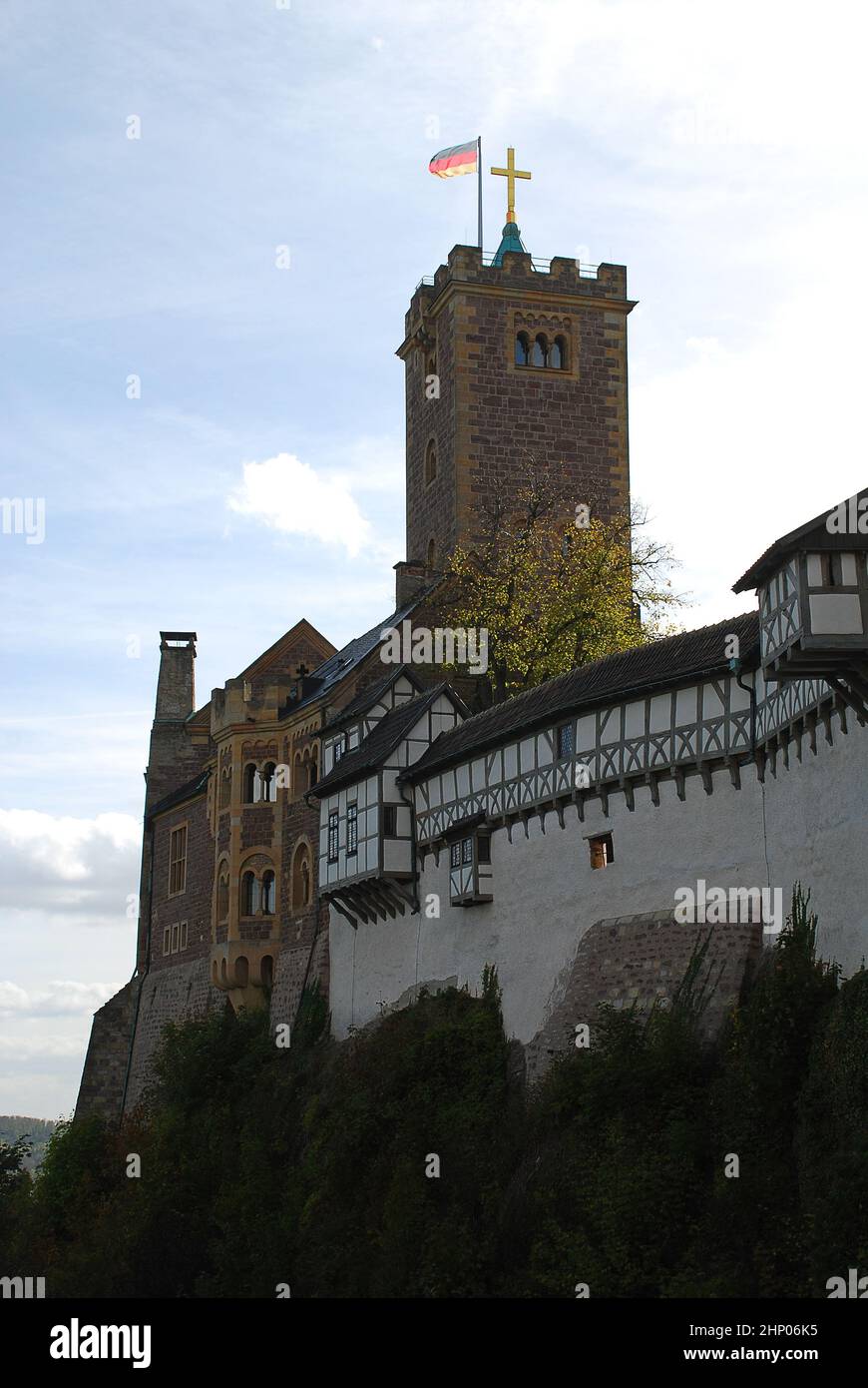 Wartburg in Eisenach, Thuringia, Germany it was the place where Martin Luther translated the New Testament of the Bible into German Stock Photo
