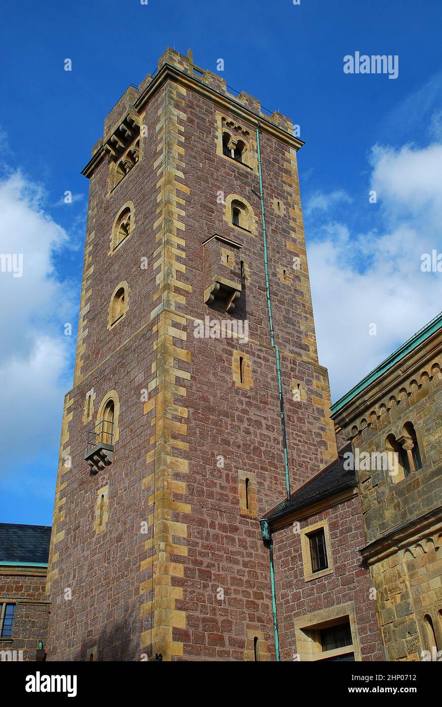 Wartburg castle near Eisenach, keep (German Bergfried) and inner