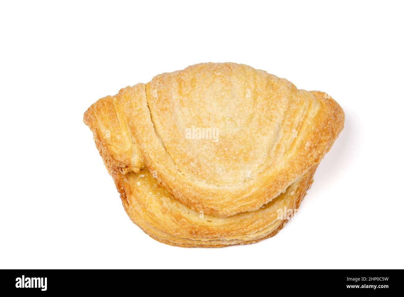 apple puff pastry isolated on a white background Stock Photo - Alamy