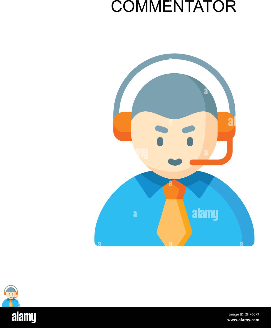 Commentator Stock Vector Images - Alamy