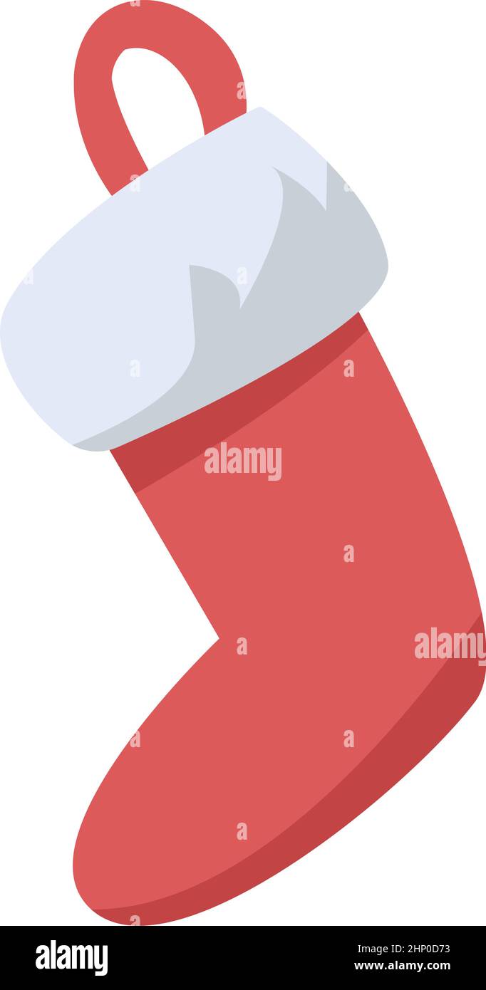 Decorative sock semi flat color vector object Stock Vector