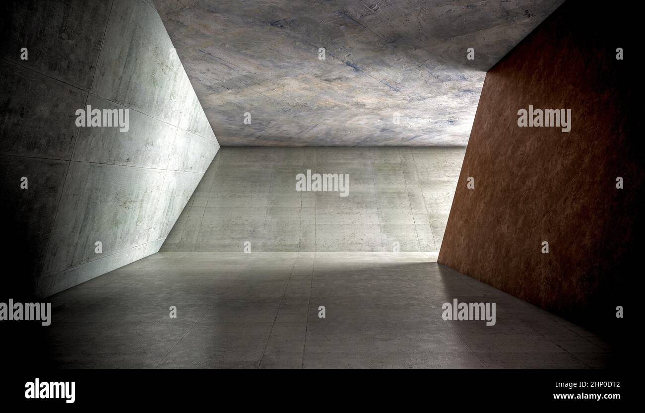 abstract concrete texture, side light. 3d render Stock Photo - Alamy