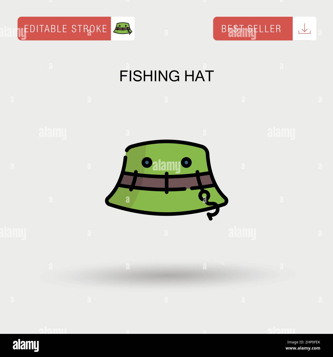 Fishing hat Simple vector icon Stock Vector Image & Art Alamy