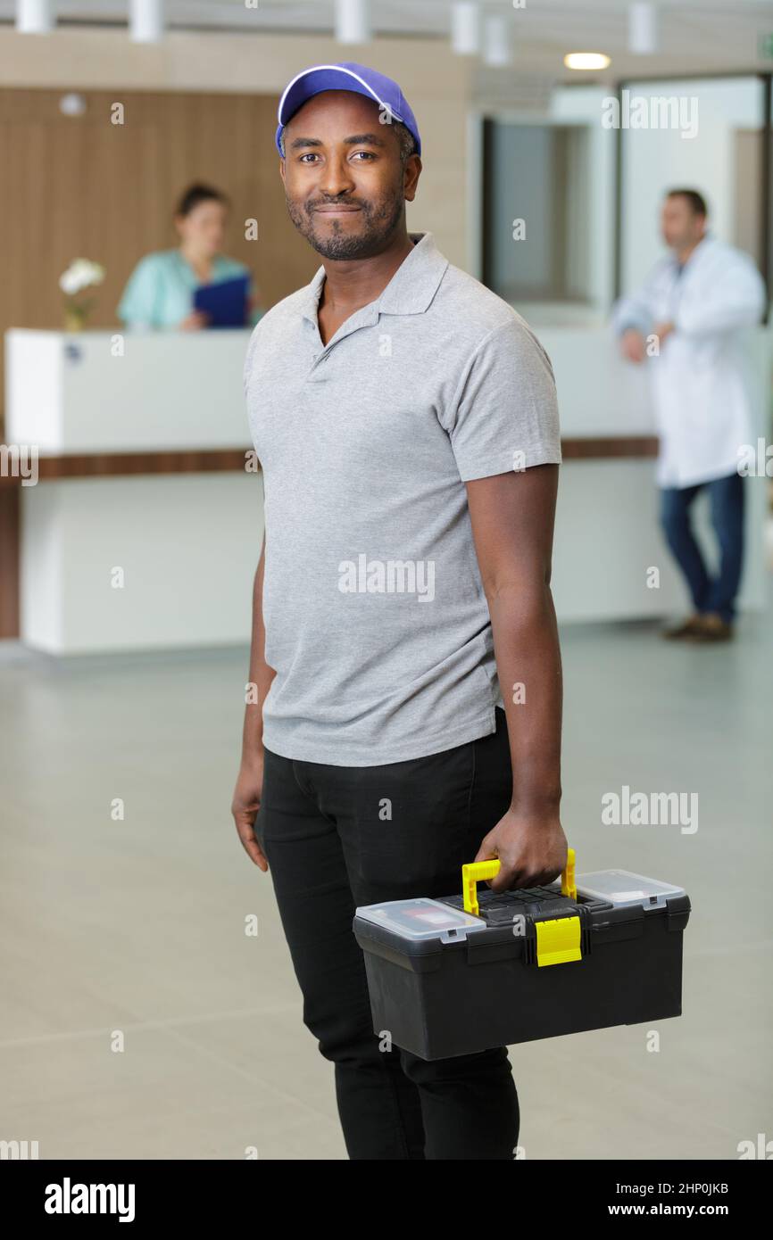audio controller in the disability work of a hospital Stock Photo Alamy