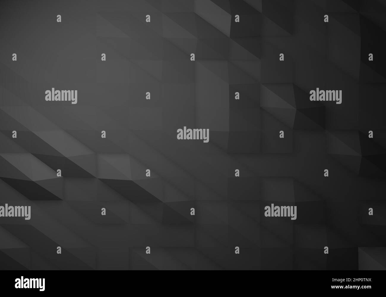 3d illustration of black surface with geometric shapes background ...