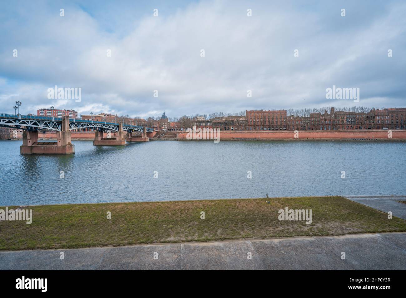 City landscapes and Garonne river in Toulouse, France Stock Photo