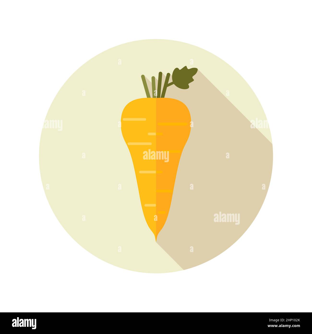 Parsnip root flat icon. Vegetable vector illustration Stock Photo - Alamy