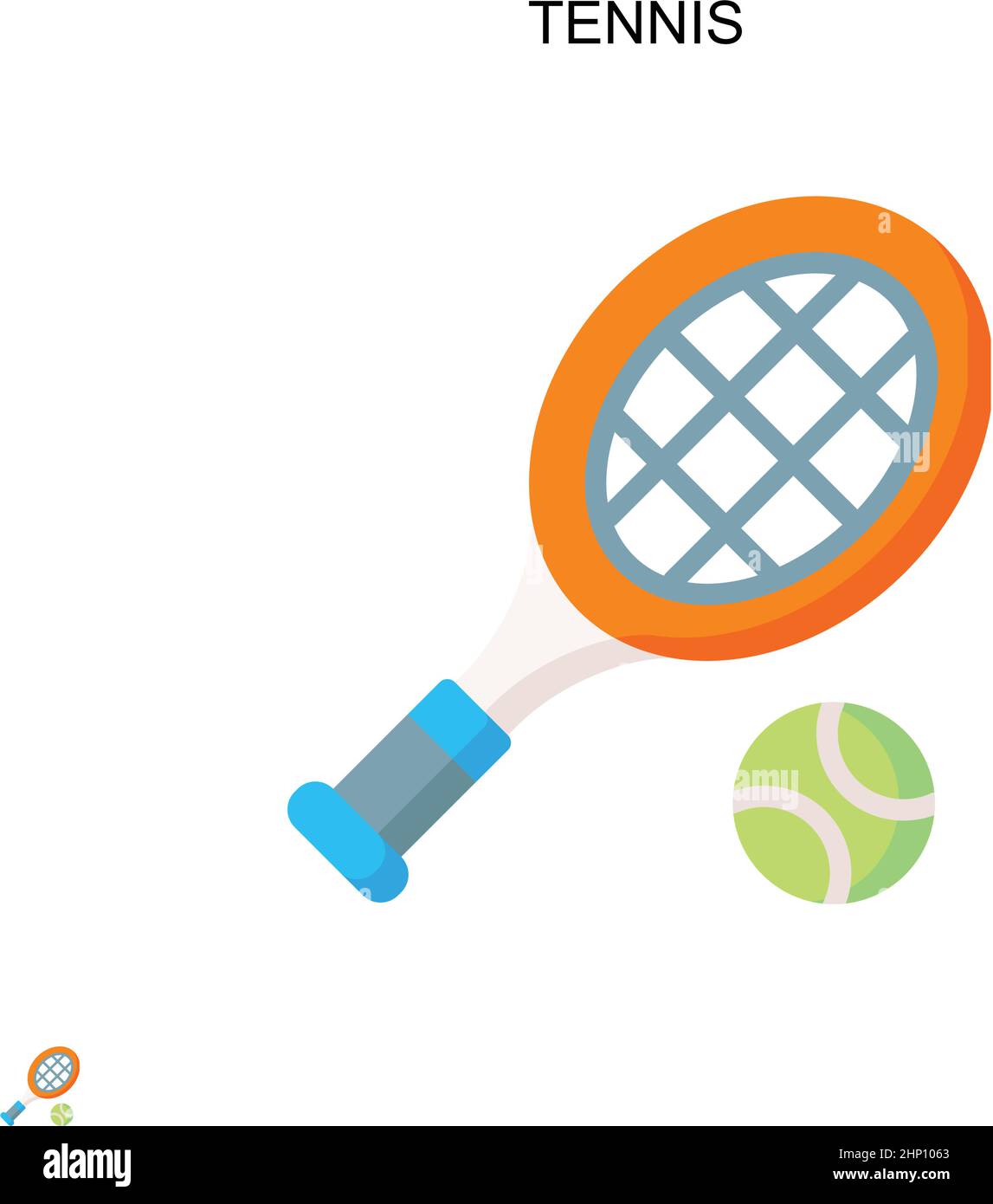 Tennis Simple vector icon. Illustration symbol design template for web ...