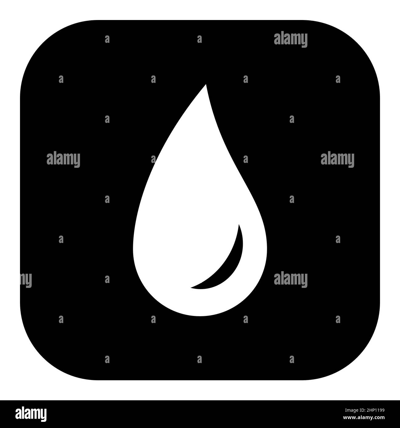Water drop and app icon Stock Photo - Alamy