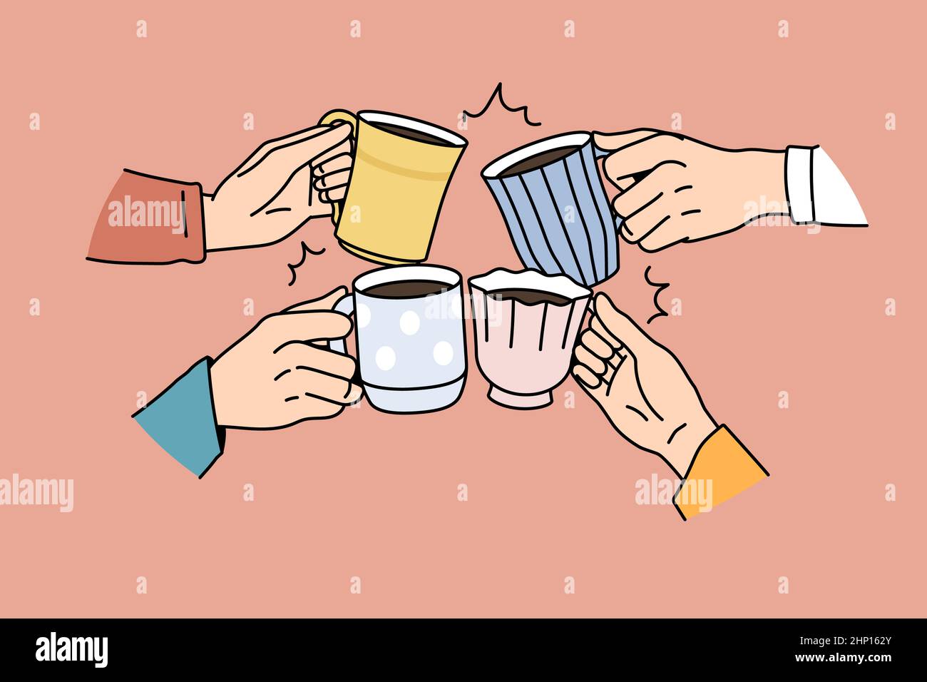 https://c8.alamy.com/comp/2HP162Y/close-up-of-diverse-friends-cheers-with-mugs-drink-coffee-together-in-morning-people-cling-cups-enjoy-tea-ceremony-relax-eating-drinking-beverages-2HP162Y.jpg