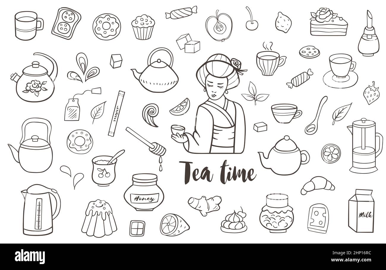 Drawn teapot Cut Out Stock Images Pictures Alamy