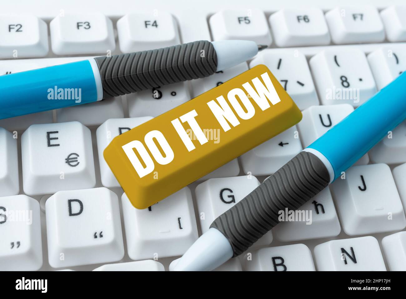 Sign displaying Do It Now, Business approach not hesitate and start working or doing stuff right away Abstract Typing License Agreement, Creating Onli Stock Photo