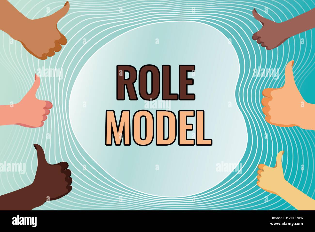 Role Modle Example Picture Sign displaying Role Model, Internet Concept a person looked to by ...