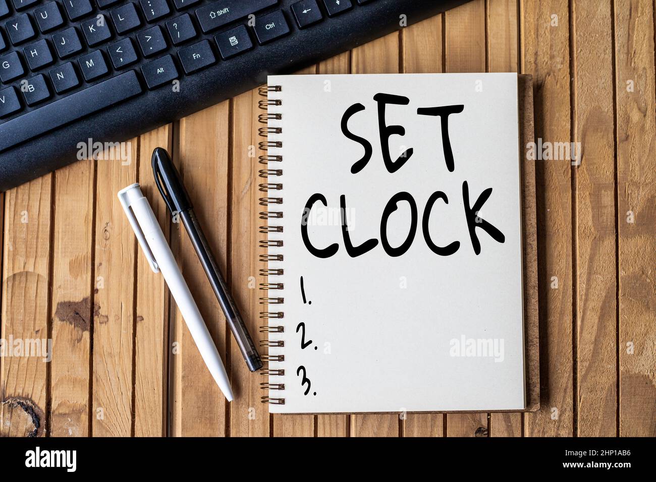 Conceptual caption Set Clock, Business approach put it to the right