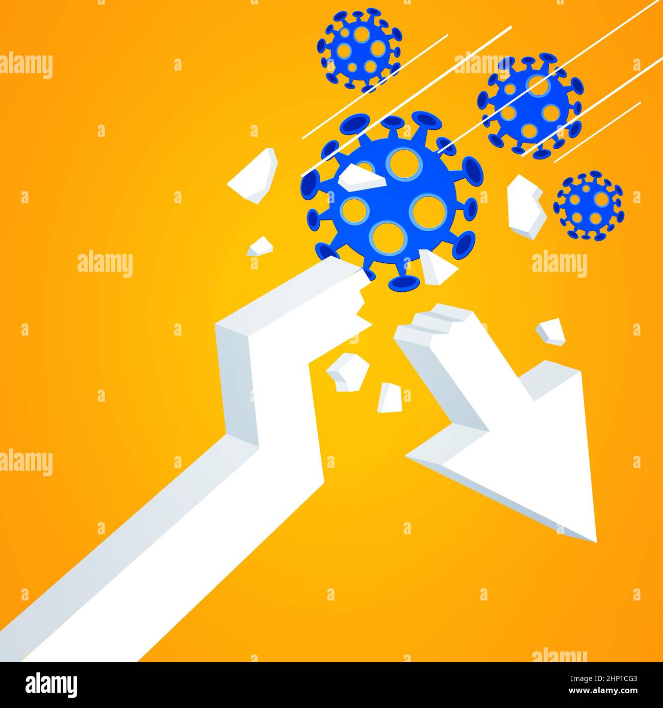 World economy and corona virus concept. The impact of coronavirus on ...