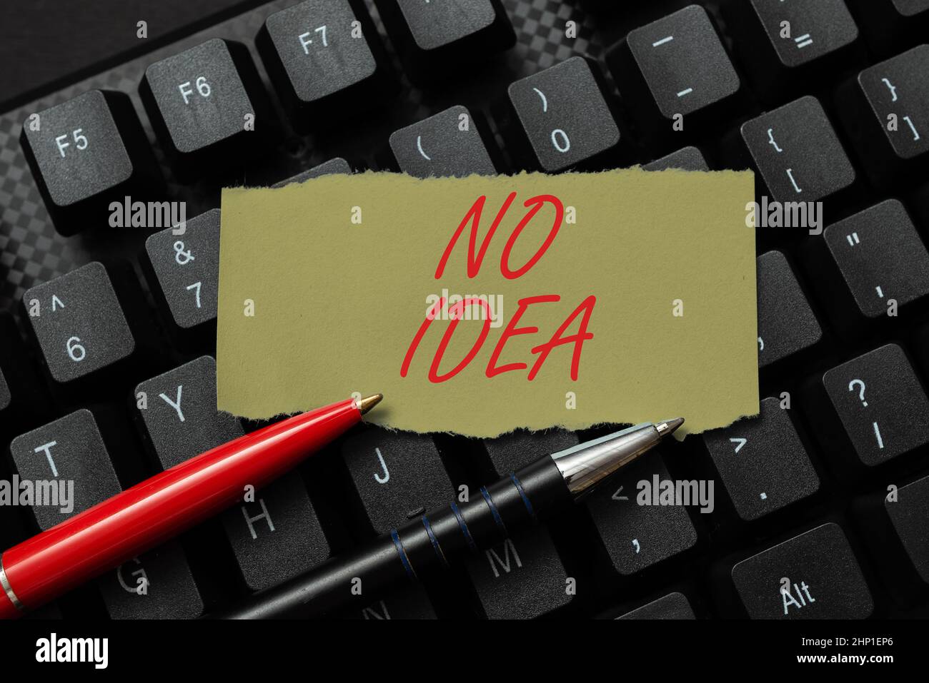 Conceptual display No Idea, Word Written on Indicates that the speaker