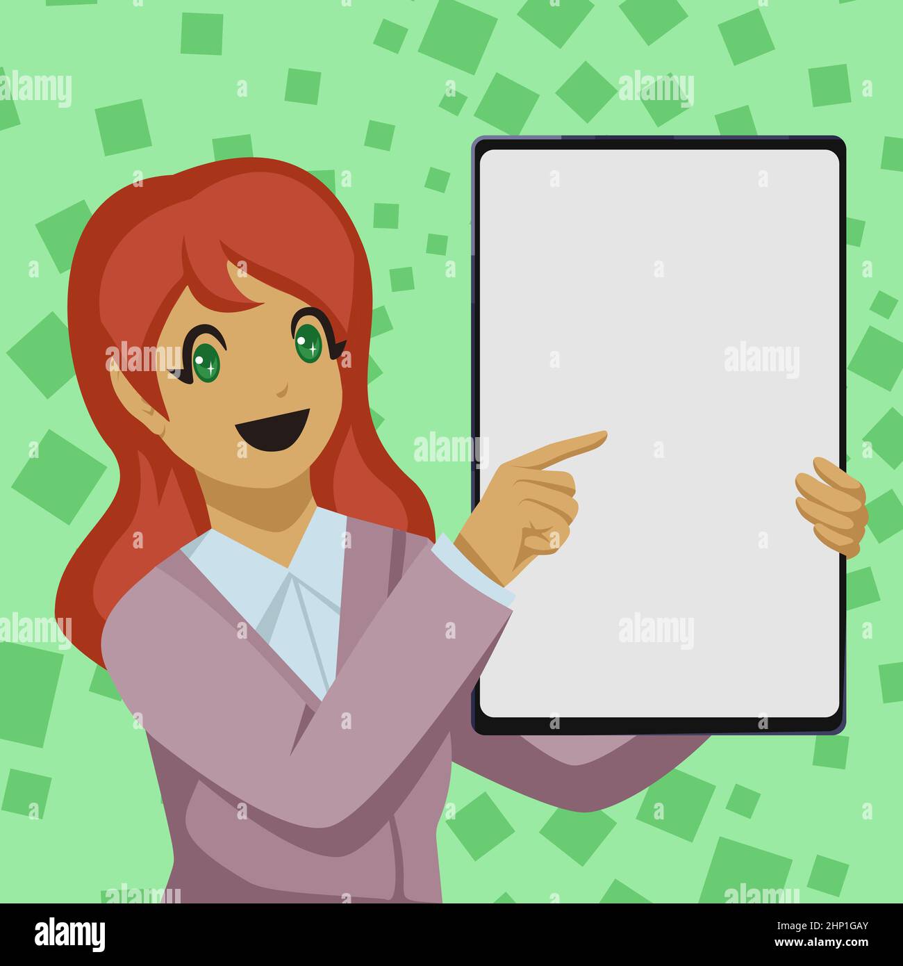Cartoon businessman looking white board hi-res stock photography and images  - Alamy