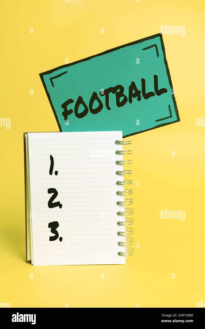 Inspiration showing sign Football, Business overview any of various