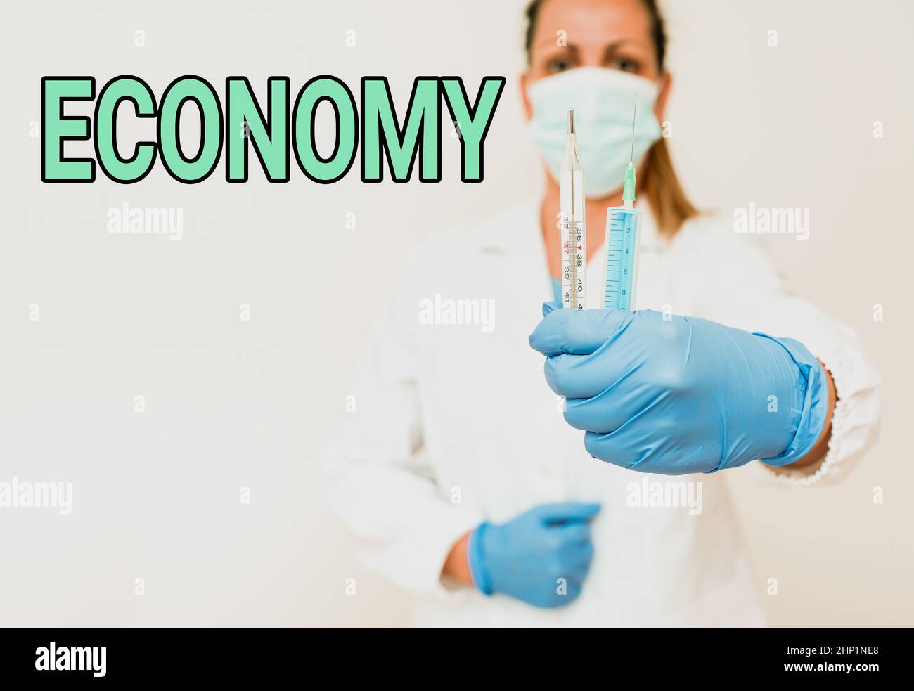 Text sign showing Economy, Concept meaning Management of financial resources Accounting information analysis Testing New Vaccine For The Virus Present Stock Photo