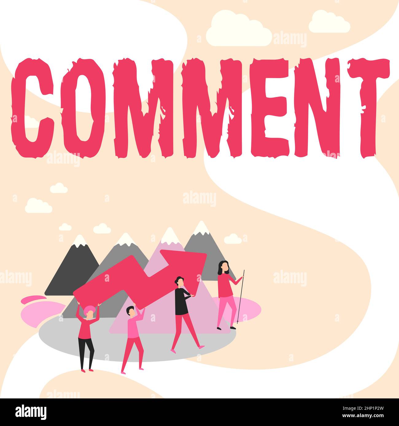 Handwriting text Comment, Concept meaning Verbal Written remark expressing opinion Communicating