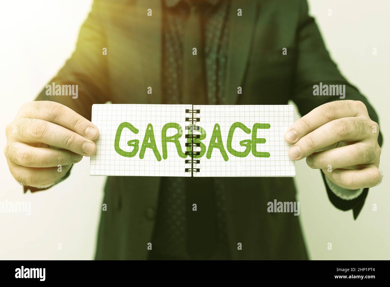 Writing displaying text Garbage, Word for waste material or unwanted