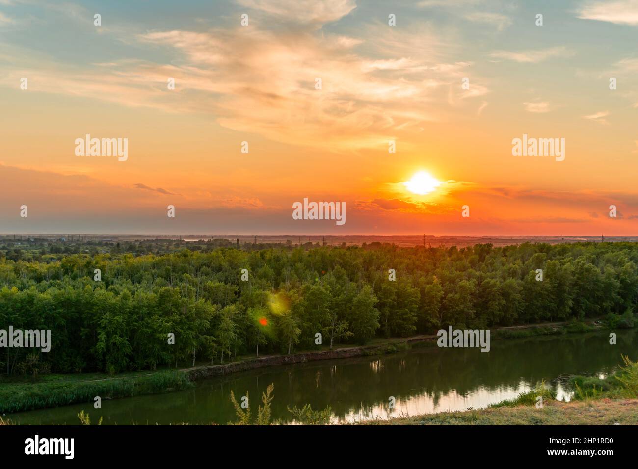 Heavenly dawn cloudscape over water hi-res stock photography and images ...