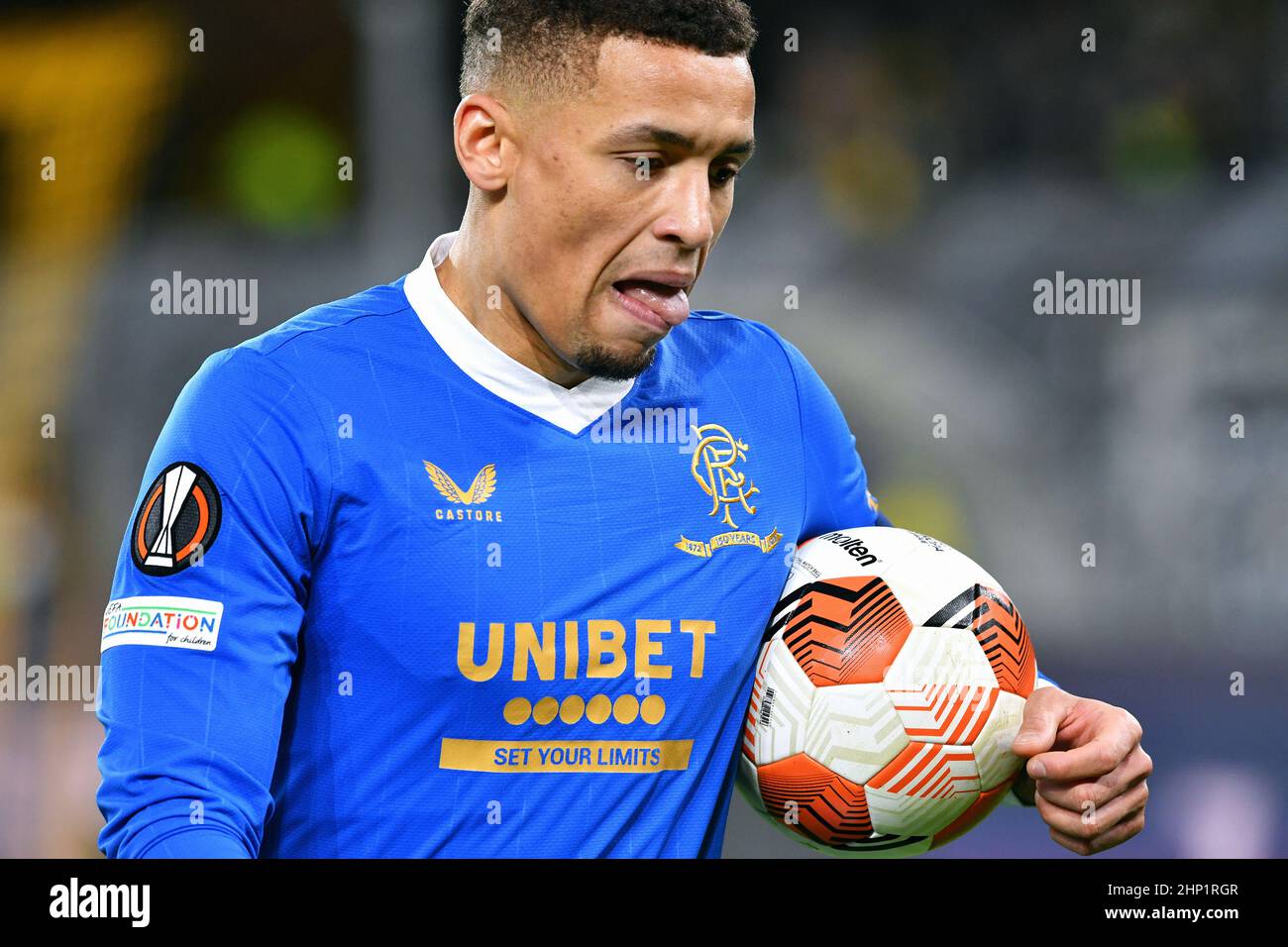 Uefa Europe League Signal Iduna Park Borussia Dortmund Vs Glasgow Rangers James Tavernier Stock Photo Alamy