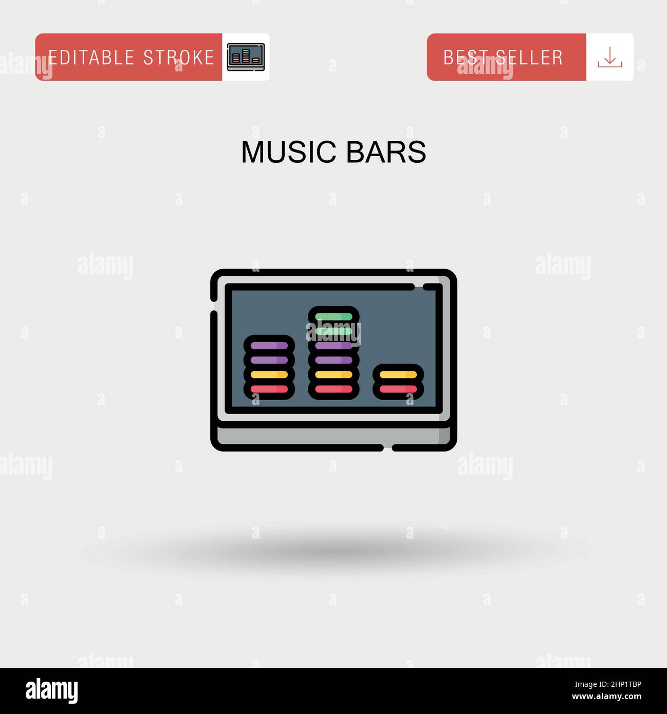 Music bars Simple vector icon Stock Vector Image & Art Alamy