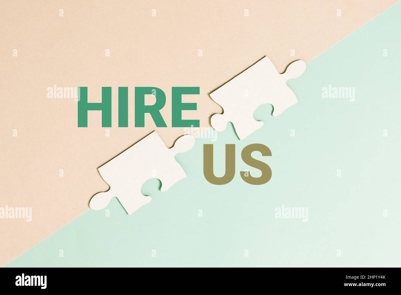 Text sign showing Hire Us, Business approach Used by human resources