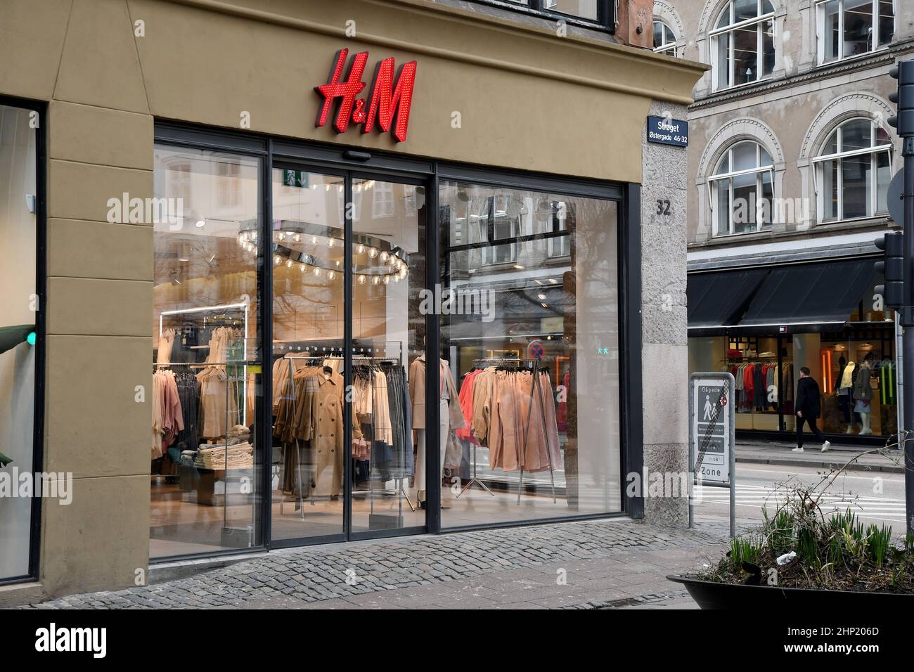 Copenhagen/Denmark./18 February 2022/Swedish retail store on stroeget ...