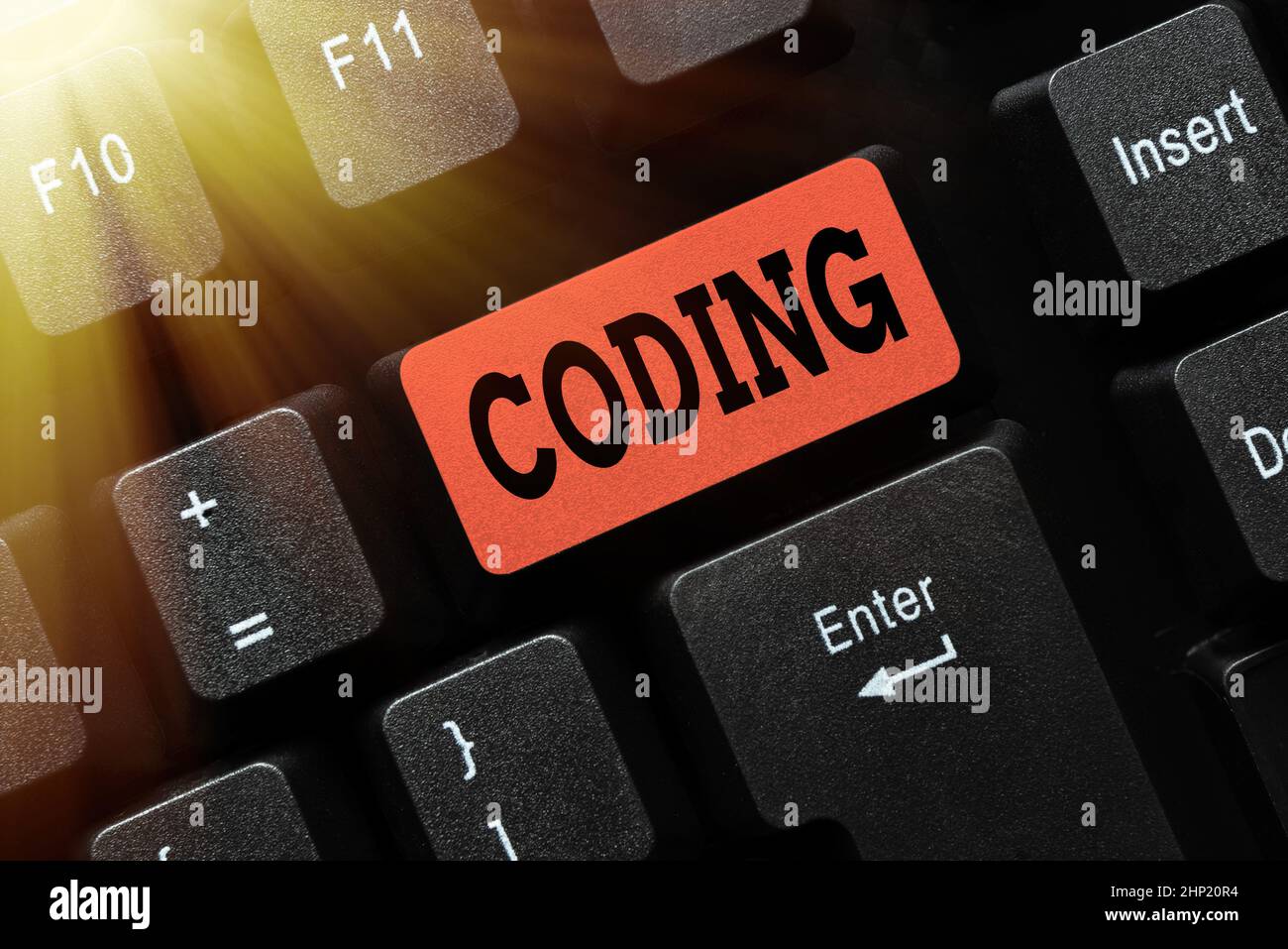 Inspiration showing sign Coding, Internet Concept assigning code to something for classification identification Retyping Download History Files, Typin Stock Photo