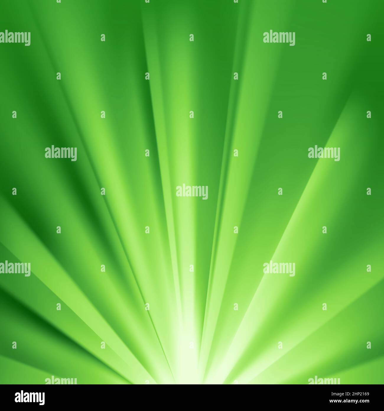 Green colored rays with color spectrum flare. Abstract glaring effect ...