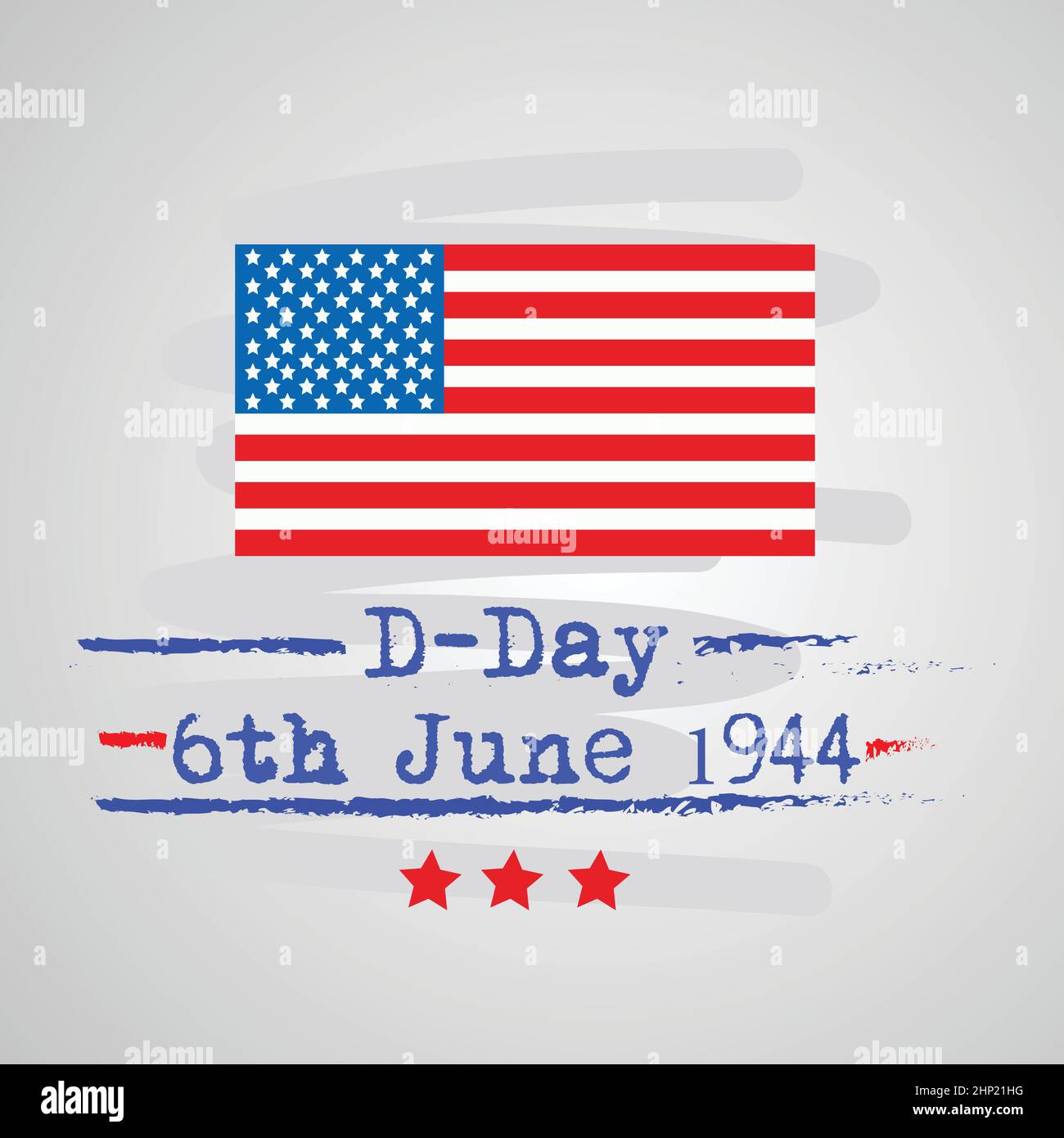 U.S.A D-Day Stock Vector