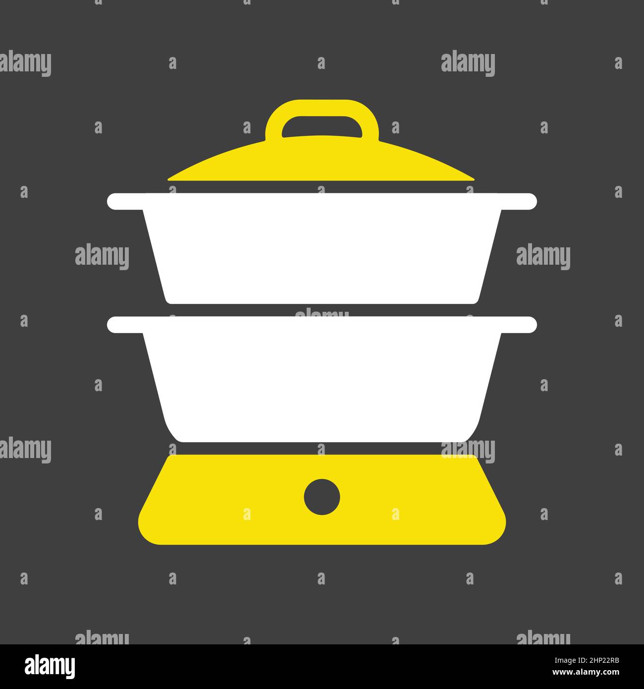 Double Boiler Pan Set Cartoon Vector Graphic by pikepicture · Creative  Fabrica