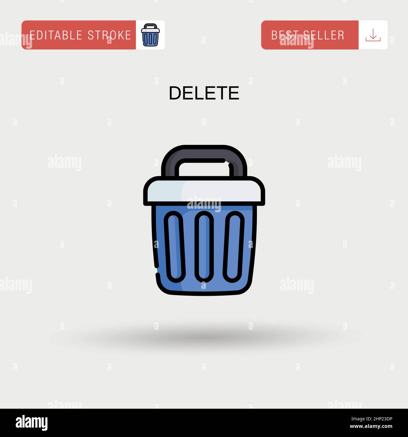 Delete Simple vector icon Stock Vector Image & Art - Alamy