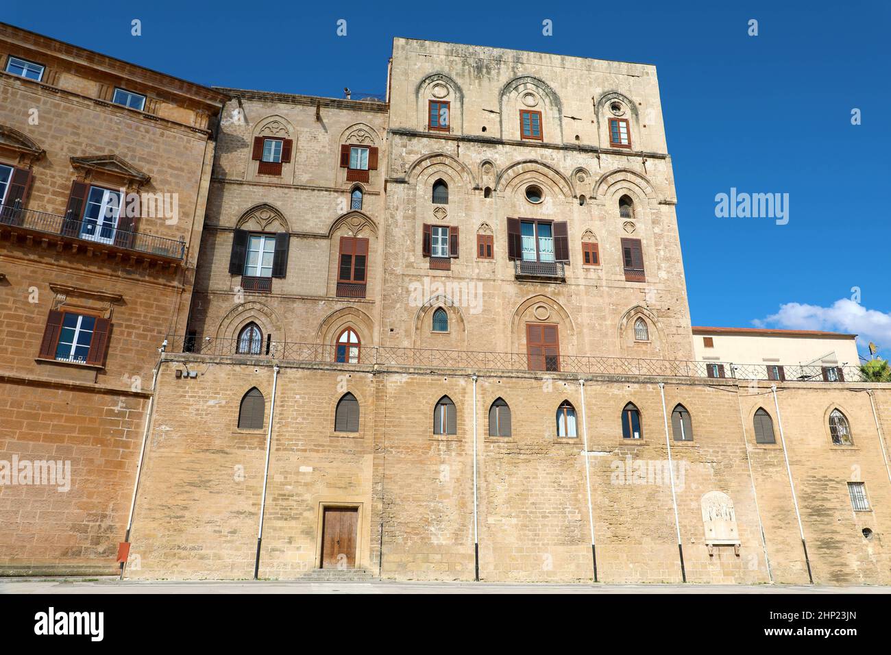 Torre Pisana building of the complex of Palazzo Reale palace also known