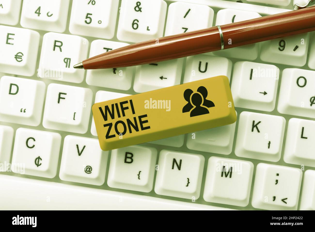 Hand writing sign Wifi Zone, Business overview provide wireless ...