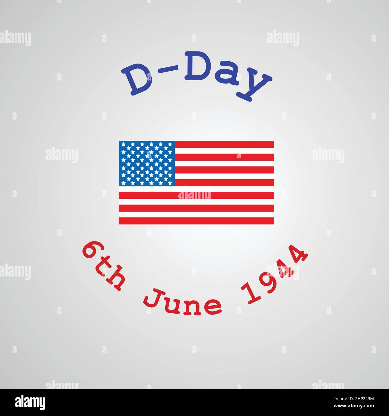 U.S.A D-Day Stock Vector