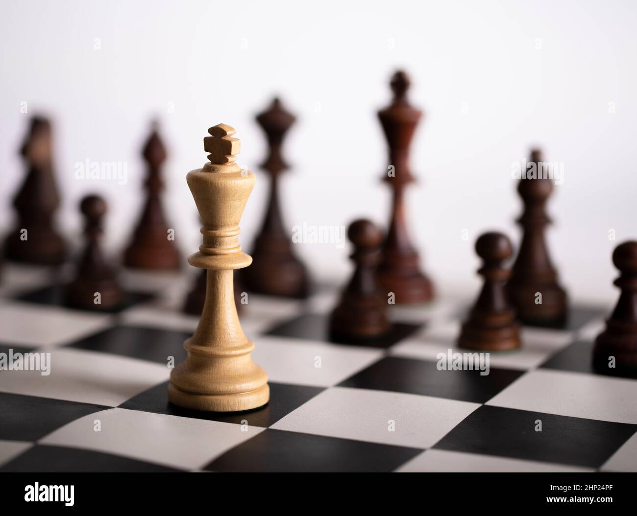 Premium Photo  Play national chess with business compass concept