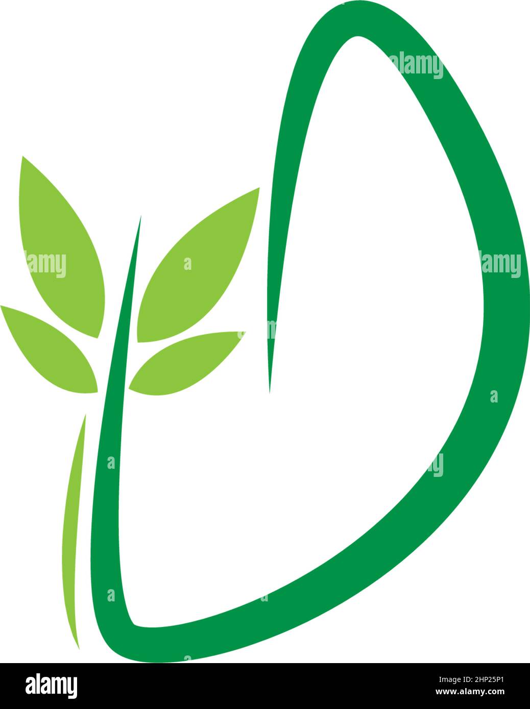 Vines template design, shrubs forming letter D Stock Vector Image & Art ...