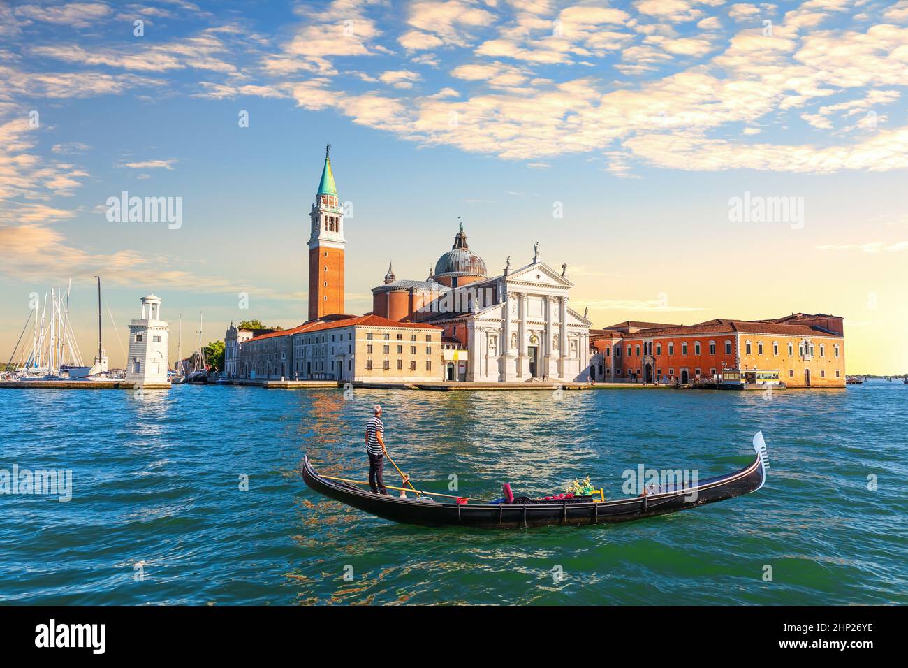St. George Monastery in the island of the Venice Lagoon, Italy. Stock Photo