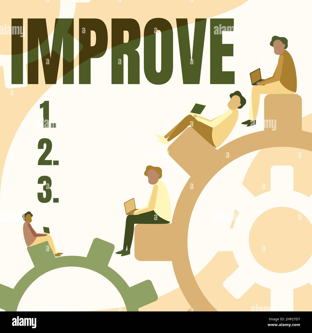 Conceptual caption Improve, Business overview Make become better ...
