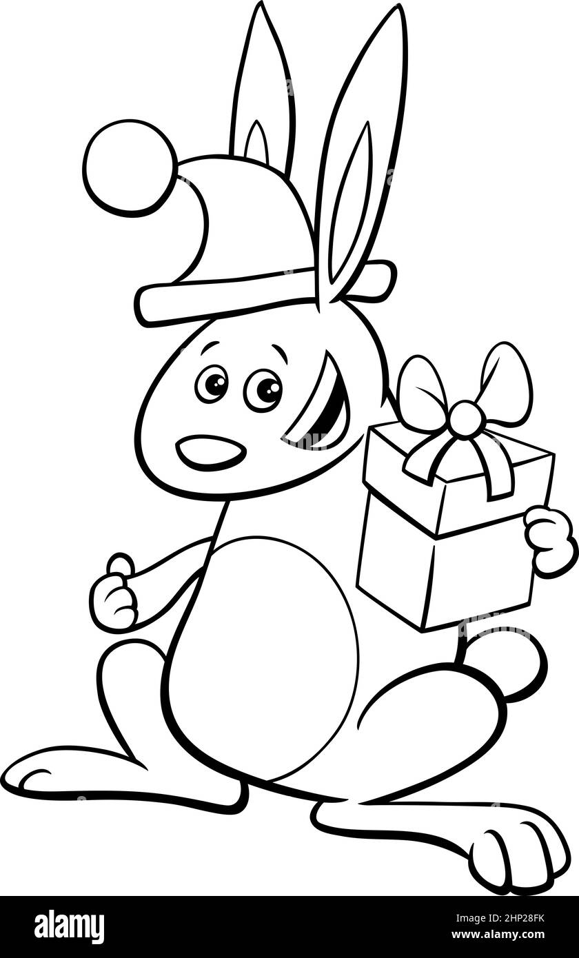 Coloring rabbit cartoon Stock Vector Images - Alamy