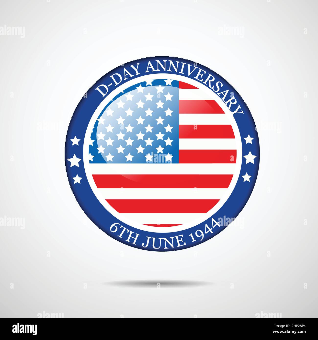 U.S.A D-Day Stock Vector