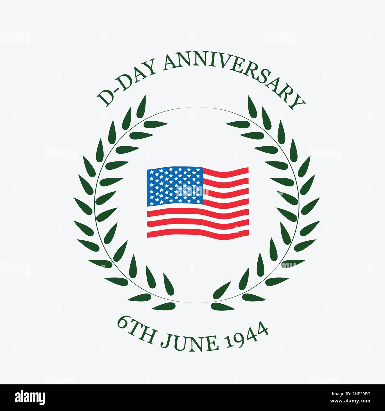 U.S.A D-Day Stock Vector