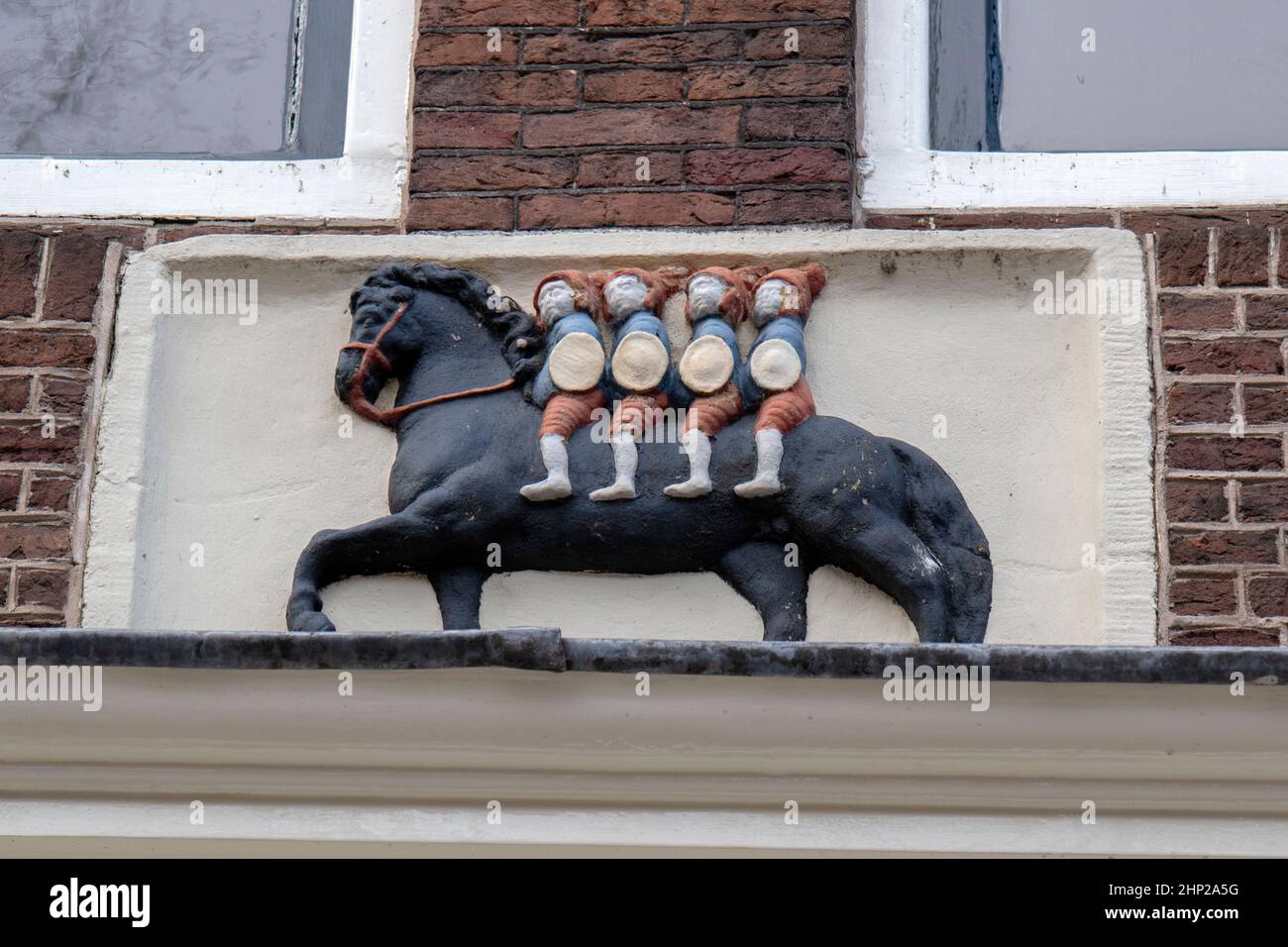 Facade Stone The Four Sons of Aymon At Amsterdam The Netherlands 8-2 ...